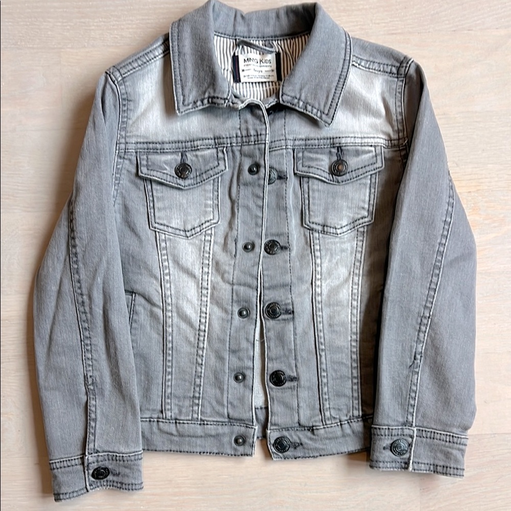Mango Kids grey denim jacket
